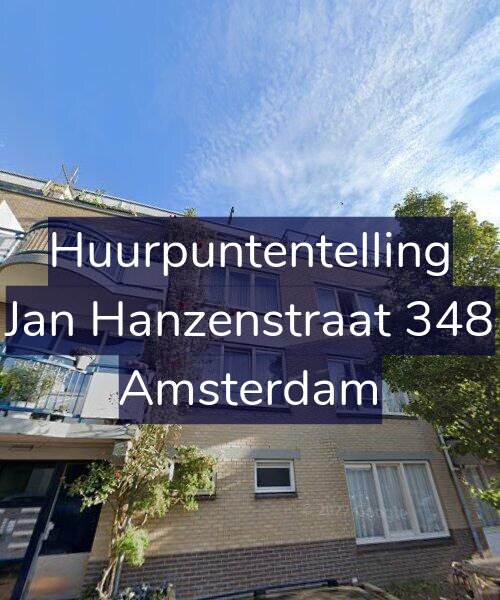 Foto gevel Huurpuntentelling voor Jan Hanzenstraat 348, Amsterdam