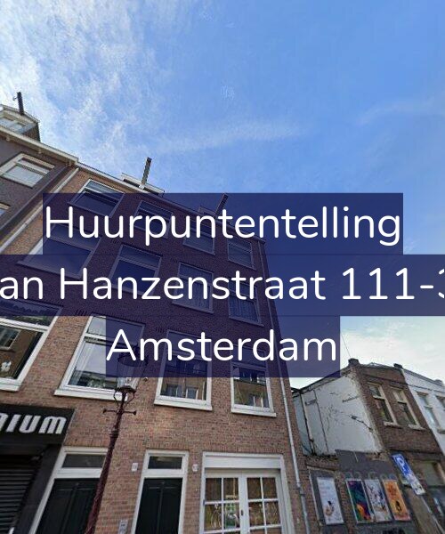Foto gevel Huurpuntentelling voor Jan Hanzenstraat 111-3, Amsterdam