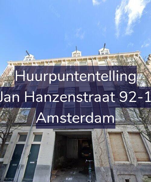Foto gevel Huurpuntentelling voor Jan Hanzenstraat 92-1, Amsterdam