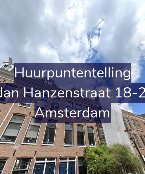 Foto gevel Huurpuntentelling voor Jan Hanzenstraat 18-2, Amsterdam