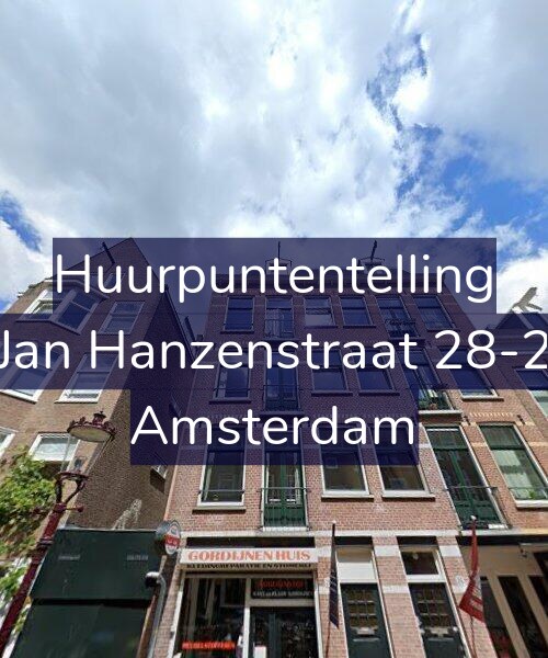 Foto gevel Huurpuntentelling voor Jan Hanzenstraat 28-2, Amsterdam