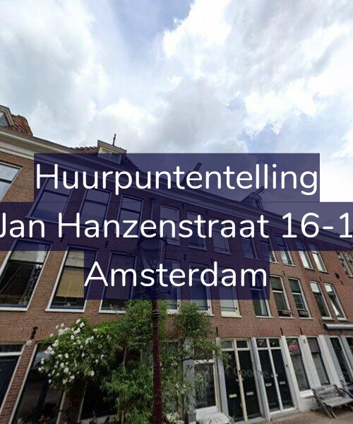 Foto gevel Huurpuntentelling voor Jan Hanzenstraat 16-1, Amsterdam