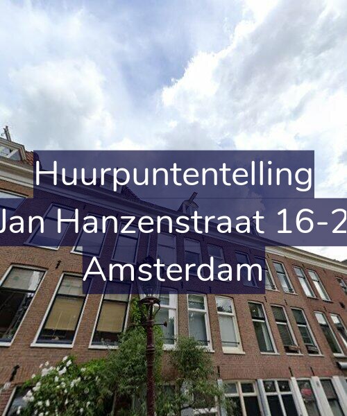Foto gevel Huurpuntentelling voor Jan Hanzenstraat 16-2, Amsterdam