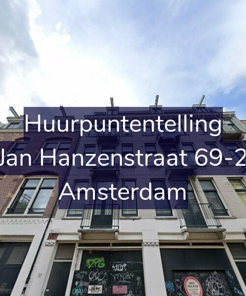 Foto gevel Huurpuntentelling voor Jan Hanzenstraat 69-2, Amsterdam
