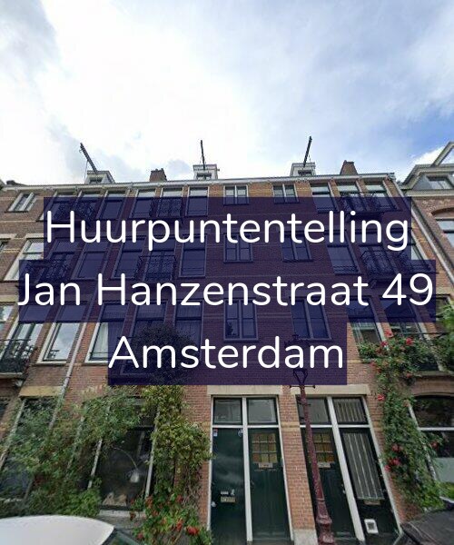 Foto gevel Huurpuntentelling voor Jan Hanzenstraat 49, Amsterdam