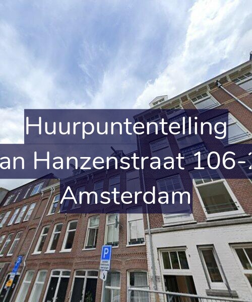 Foto gevel Huurpuntentelling voor Jan Hanzenstraat 106-2, Amsterdam