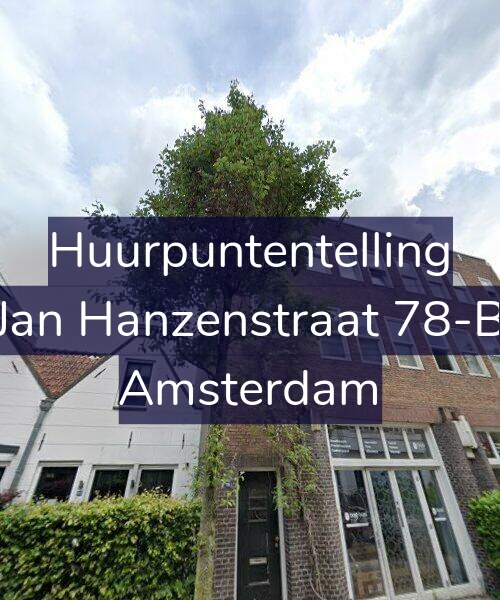 Foto gevel Huurpuntentelling voor Jan Hanzenstraat 78-B, Amsterdam