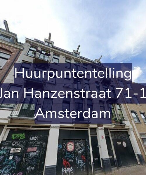 Foto gevel Huurpuntentelling voor Jan Hanzenstraat 71-1, Amsterdam