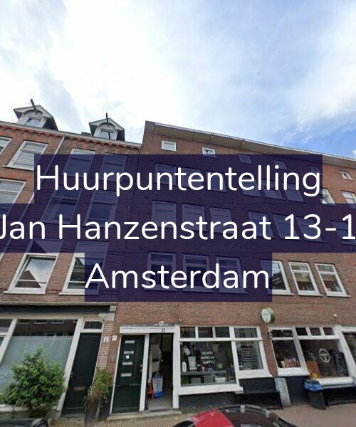 Foto gevel Huurpuntentelling voor Jan Hanzenstraat 13-1, Amsterdam