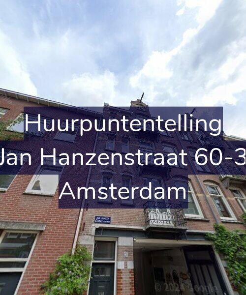 Foto gevel Huurpuntentelling voor Jan Hanzenstraat 60-3, Amsterdam