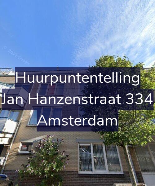 Foto gevel Huurpuntentelling voor Jan Hanzenstraat 334, Amsterdam