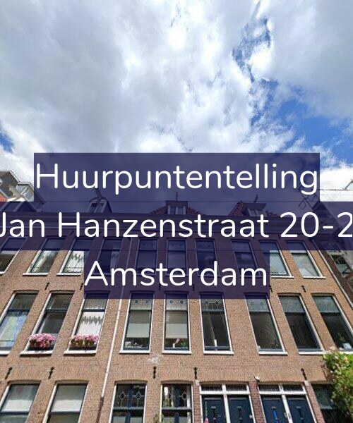 Foto gevel Huurpuntentelling voor Jan Hanzenstraat 20-2, Amsterdam