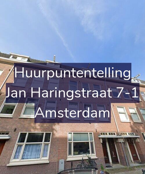 Foto gevel Huurpuntentelling voor Jan Haringstraat 7-1, Amsterdam