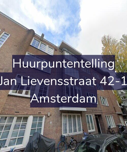 Foto gevel Huurpuntentelling voor Jan Lievensstraat 42-1, Amsterdam