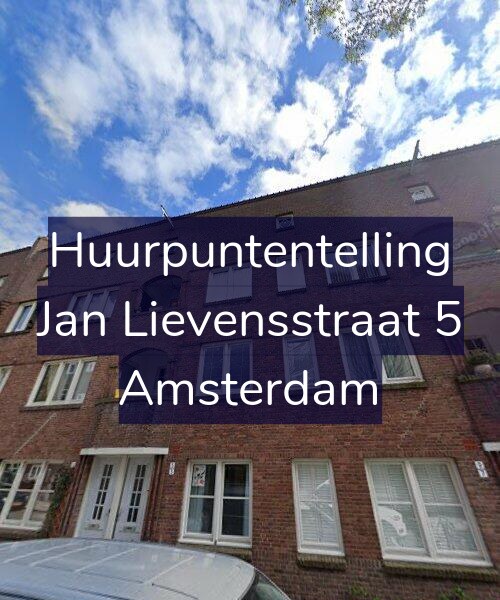 Foto gevel Huurpuntentelling voor Jan Lievensstraat 5, Amsterdam