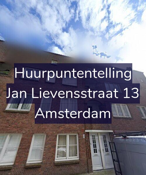 Foto gevel Huurpuntentelling voor Jan Lievensstraat 13, Amsterdam