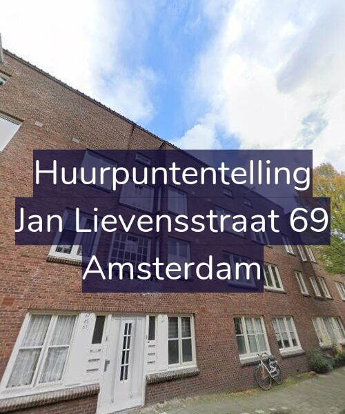 Foto gevel Huurpuntentelling voor Jan Lievensstraat 69, Amsterdam