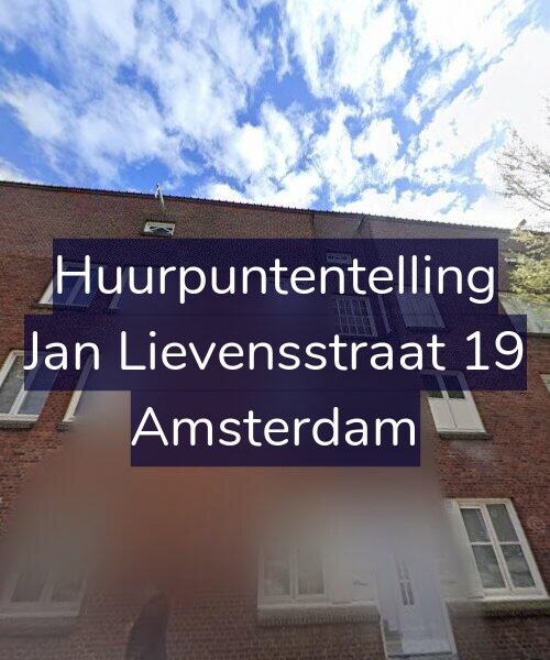 Foto gevel Huurpuntentelling voor Jan Lievensstraat 19, Amsterdam