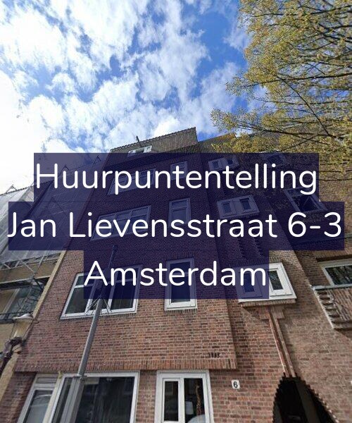 Foto gevel Huurpuntentelling voor Jan Lievensstraat 6-3, Amsterdam