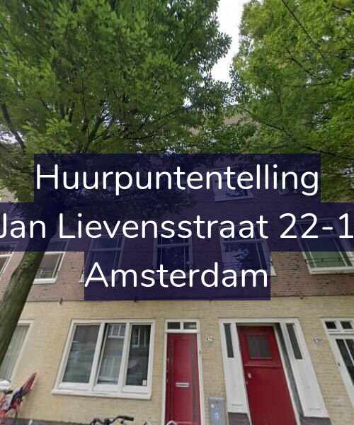 Foto gevel Huurpuntentelling voor Jan Lievensstraat 22-1, Amsterdam
