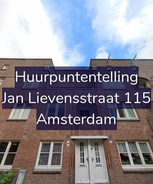 Foto gevel Huurpuntentelling voor Jan Lievensstraat 115, Amsterdam