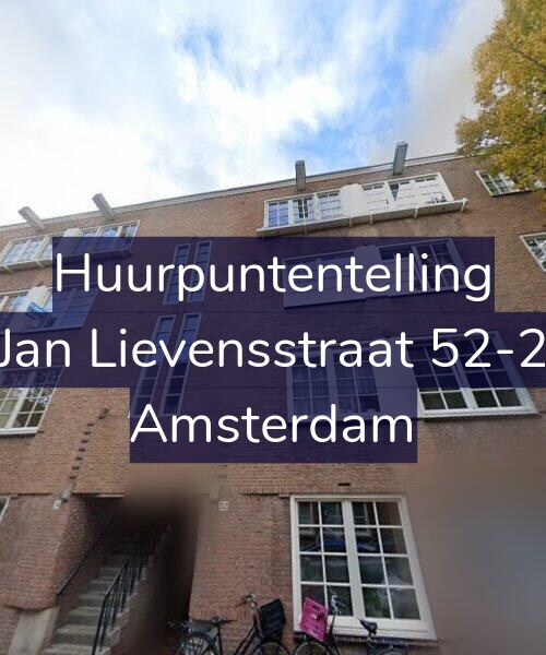 Foto gevel Huurpuntentelling voor Jan Lievensstraat 52-2, Amsterdam