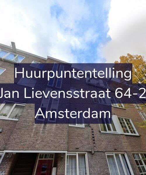 Foto gevel Huurpuntentelling voor Jan Lievensstraat 64-2, Amsterdam