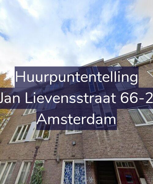 Foto gevel Huurpuntentelling voor Jan Lievensstraat 66-2, Amsterdam