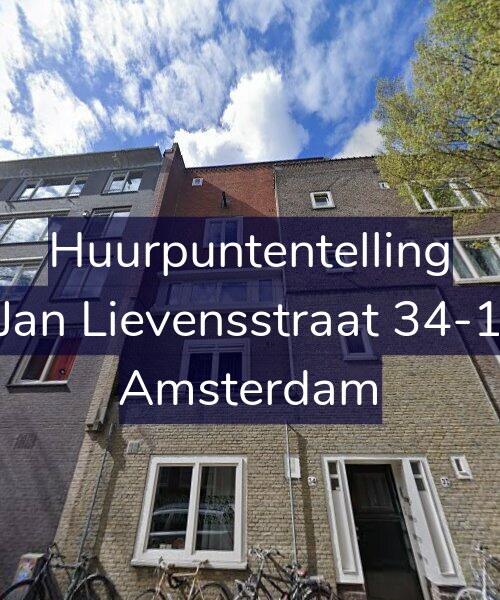 Foto gevel Huurpuntentelling voor Jan Lievensstraat 34-1, Amsterdam