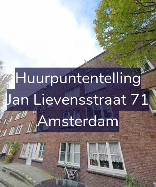 Foto gevel Huurpuntentelling voor Jan Lievensstraat 71, Amsterdam
