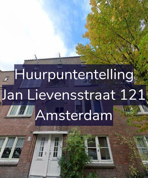 Foto gevel Huurpuntentelling voor Jan Lievensstraat 121, Amsterdam