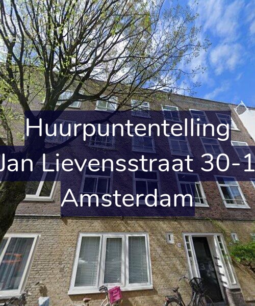 Foto gevel Huurpuntentelling voor Jan Lievensstraat 30-1, Amsterdam