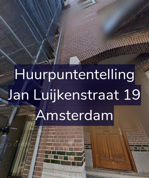 Foto gevel Huurpuntentelling voor Jan Luijkenstraat 19, Amsterdam