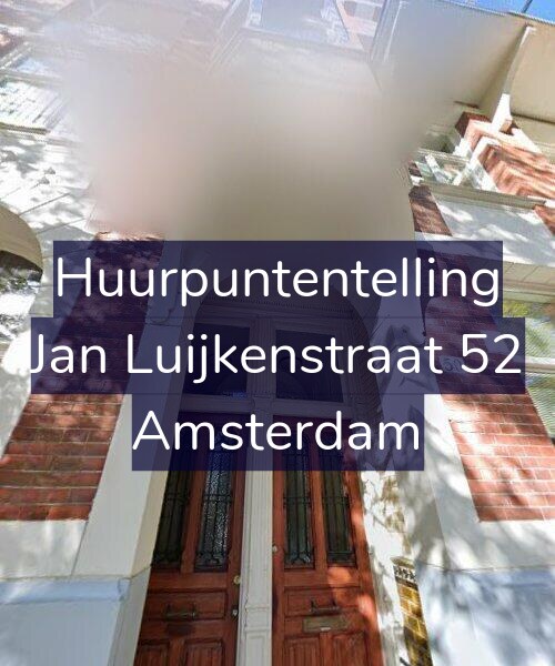 Foto gevel Huurpuntentelling voor Jan Luijkenstraat 52, Amsterdam