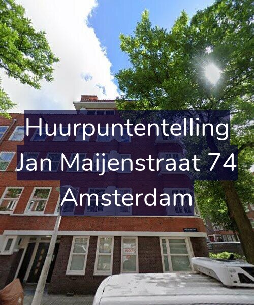 Foto gevel Huurpuntentelling voor Jan Maijenstraat 74, Amsterdam