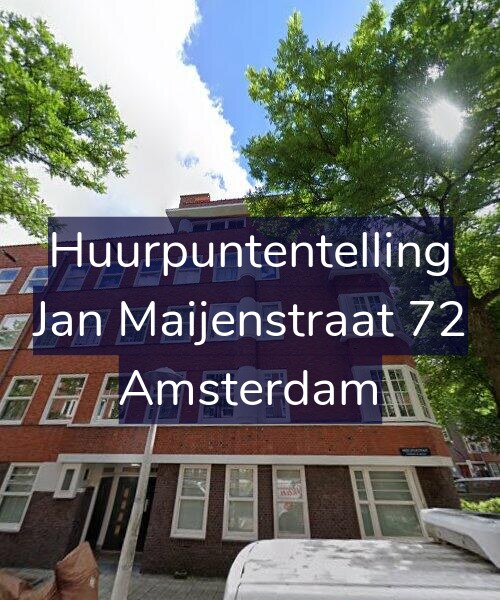Foto gevel Huurpuntentelling voor Jan Maijenstraat 72, Amsterdam
