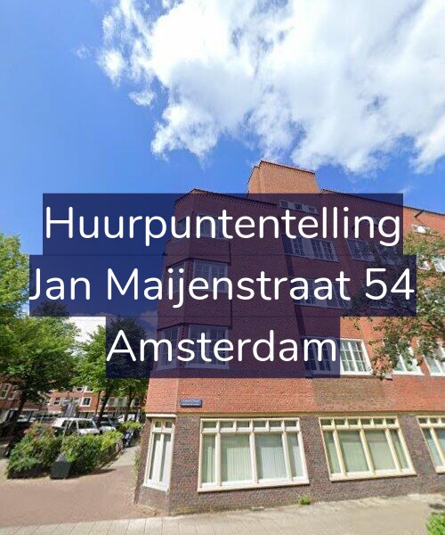 Foto gevel Huurpuntentelling voor Jan Maijenstraat 54, Amsterdam
