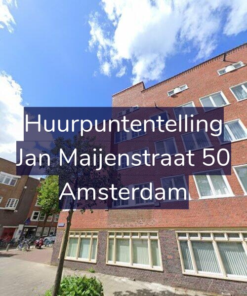 Foto gevel Huurpuntentelling voor Jan Maijenstraat 50, Amsterdam