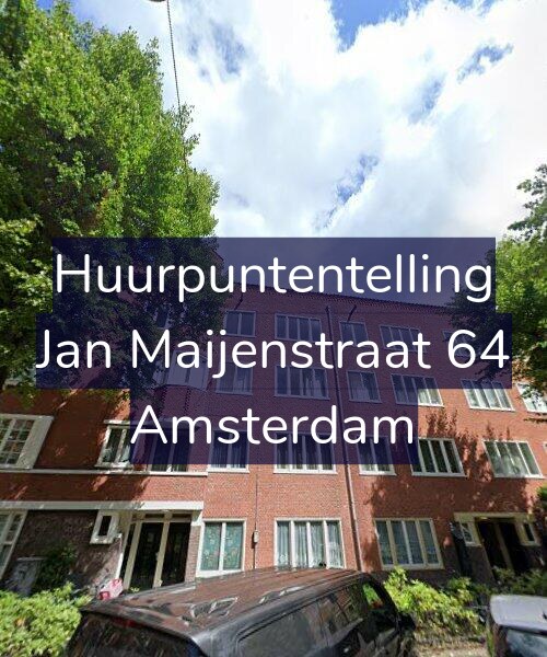 Foto gevel Huurpuntentelling voor Jan Maijenstraat 64, Amsterdam
