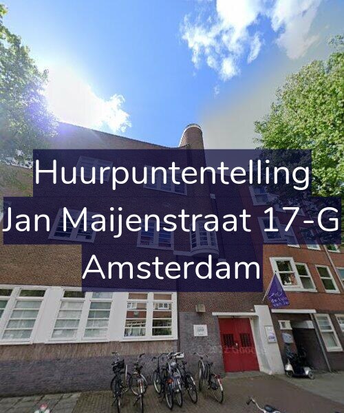 Foto gevel Huurpuntentelling voor Jan Maijenstraat 17-G, Amsterdam