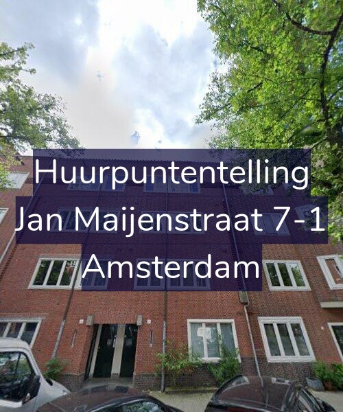 Foto gevel Huurpuntentelling voor Jan Maijenstraat 7-1, Amsterdam