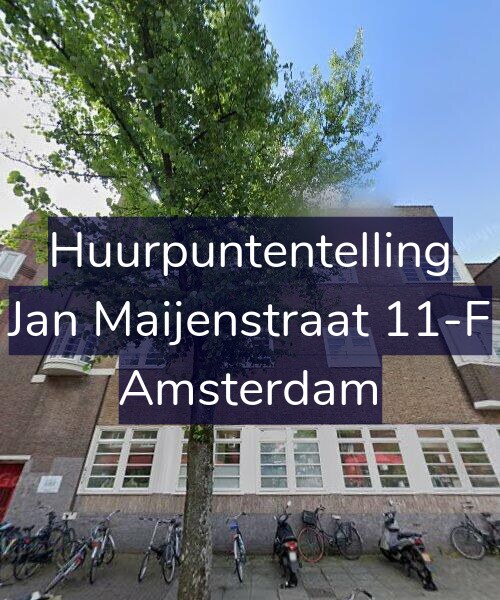 Foto gevel Huurpuntentelling voor Jan Maijenstraat 11-F, Amsterdam