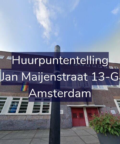 Foto gevel Huurpuntentelling voor Jan Maijenstraat 13-G, Amsterdam