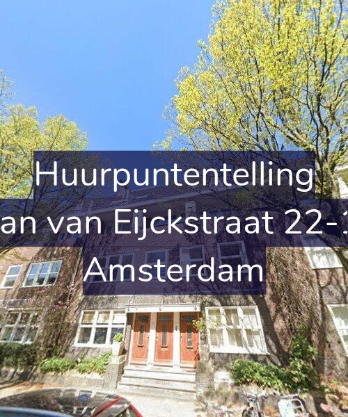 Foto gevel Huurpuntentelling voor Jan van Eijckstraat 22-1, Amsterdam