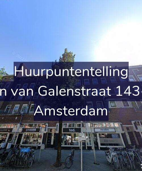 Foto gevel Huurpuntentelling voor Jan van Galenstraat 143-1, Amsterdam