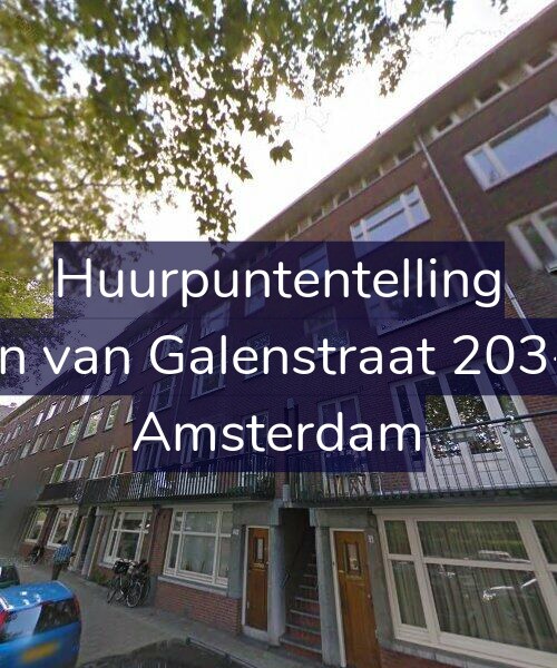 Foto gevel Huurpuntentelling voor Jan van Galenstraat 203-1, Amsterdam