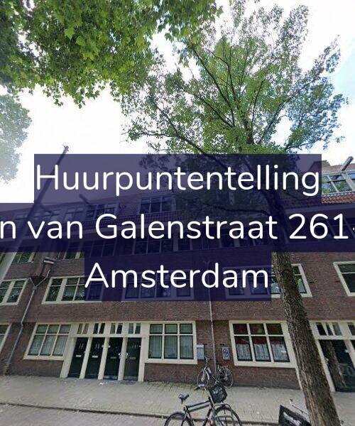 Foto gevel Huurpuntentelling voor Jan van Galenstraat 261-3, Amsterdam
