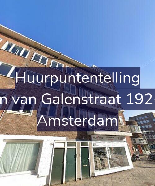 Foto gevel Huurpuntentelling voor Jan van Galenstraat 192-1, Amsterdam