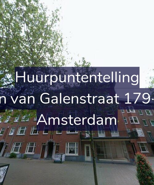 Foto gevel Huurpuntentelling voor Jan van Galenstraat 179-H, Amsterdam