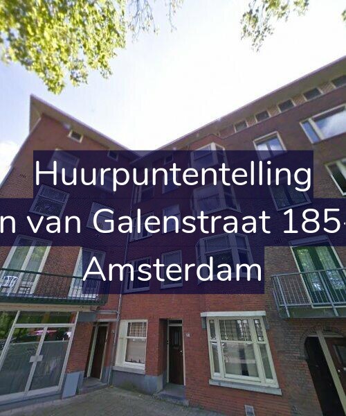 Foto gevel Huurpuntentelling voor Jan van Galenstraat 185-1, Amsterdam